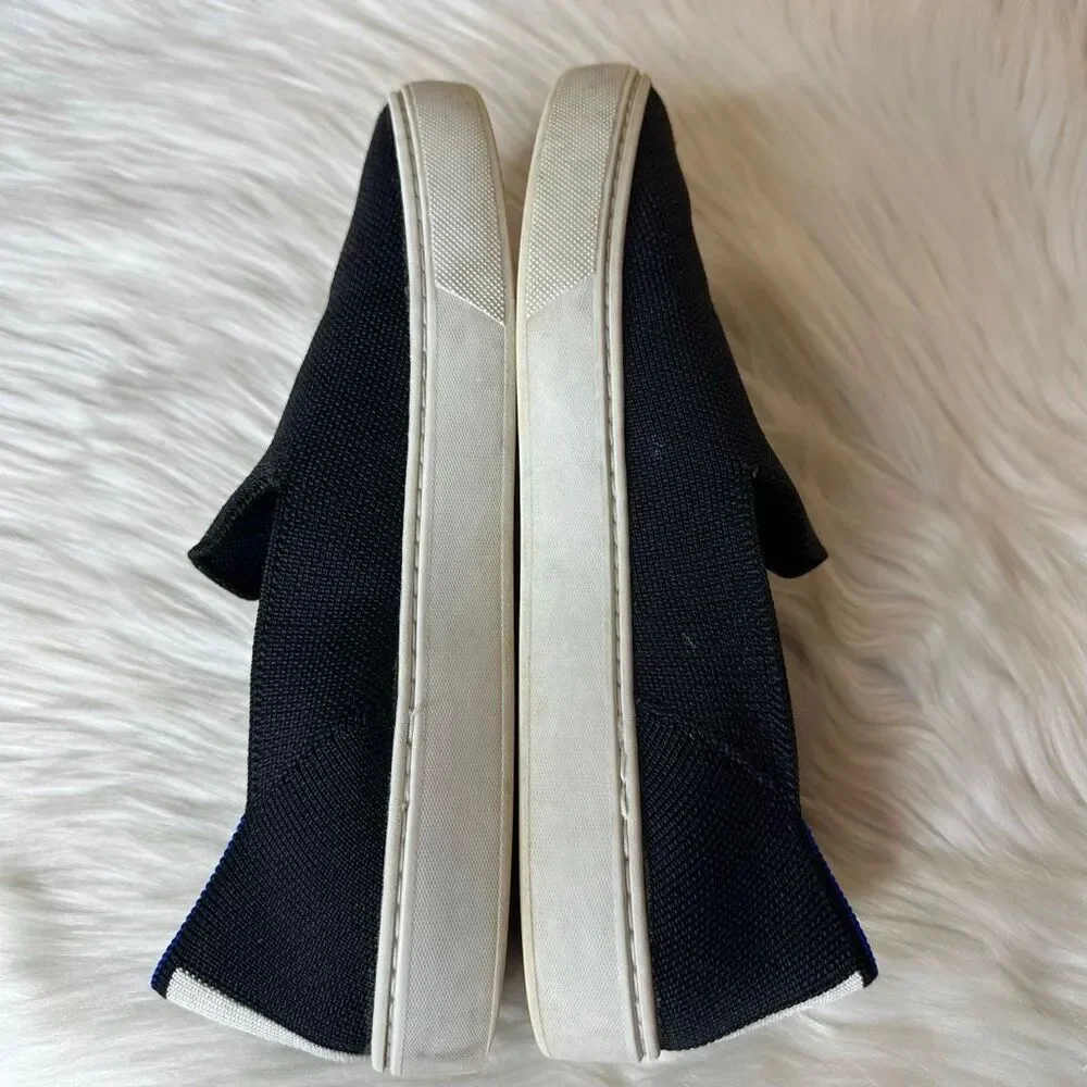 Rothy's The Original Slip On Sneakers Black Size 8